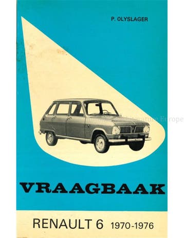 1970 - 1976 RENAULT 6 VRAAGBAAK NEDERLANDS