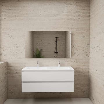 ACTIE BWS Badmeubel | Paris | Wit 120 cm | Mat Wit Wastafel, Ophalen of Verzenden, Nieuw, Bad