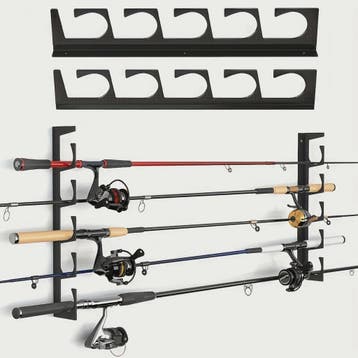 Set van 2 Vishengelhouders voor Wand- en Plafondmontage (Tot, Verzenden, Nieuw