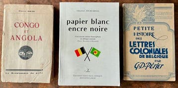 Pierre Daye - Congo et Angola / Papier blanc, encre noire /