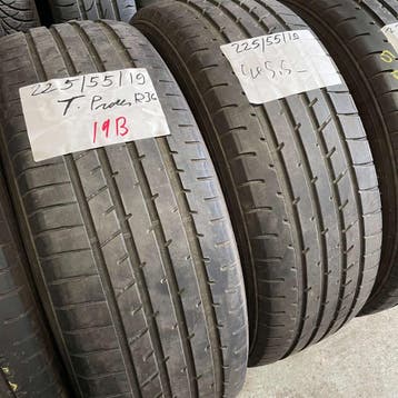 4 x Toyo Proxes 225-55-19 Zomerbanden 5,5mm, 19 inch, Gebruikt, Ophalen of Verzenden, Band(en)