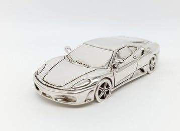 Ferrari - Figuur - F430 - Zilver, verzilverd, Antiek en Kunst