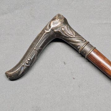 Wandelstok - .800 zilver - Loopstok 800 zilver, Antiek en Kunst