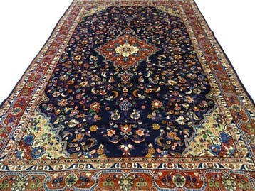 Perzisch tapijt - Sarouck - 313 x 216 cm - Handgeknoopt, Crème, 200 cm of meer, Ophalen of Verzenden, Zo goed als nieuw