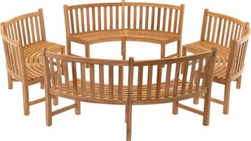 Ronde Tuinbank - Teak - Rond 200cm, Tuin en Terras, Tuinsets en Loungesets, Verzenden, Nieuw
