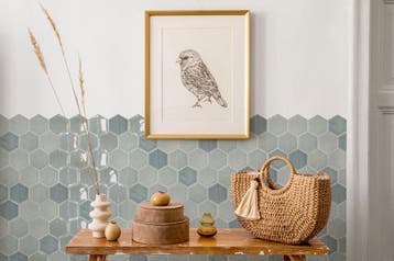 Wandtegel Blauw 10,8x12,4cm (Muurtegels, Afbouwmaterialen), Nieuw, Minder dan 20 cm, 10 m² of meer, Wandtegels