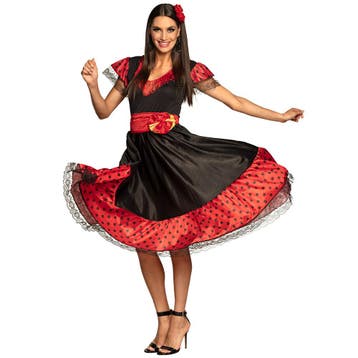 Flamenco kostuum vrouw, Kleding | Dames, Carnavalskleding en Feestkleding, Ophalen of Verzenden, Nieuw