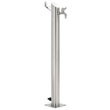 vidaXL Tuinwaterkolom rond 95 cm roestvrij staal, Tuin en Terras, Tuinslangen, Verzenden, Nieuw