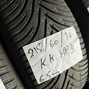 2 x Kleber Krisalp HP3 215-60-16 Winterbanden 6,5mm, Auto-onderdelen, Banden en Velgen, 16 inch, Band(en), Personenwagen, Gebruikt