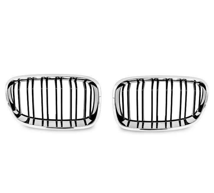 Grill Nieren BMW F20/F21 11-15 Glans Zwart/Chroom Dubbel, Auto-onderdelen, Overige Auto-onderdelen, Ophalen of Verzenden