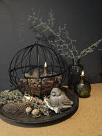 Metalen Frame Draadbal Globe Openklapbaar Zwart 30 cm, Ophalen of Verzenden, Nieuw