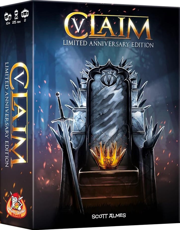 Claim 5 Jaar - Jubileum Editie | White Goblin Games -, Hobby en Vrije tijd, Gezelschapsspellen | Kaartspellen, Nieuw, Verzenden