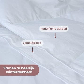Apollo luxe 4-seizoenen dons dekbed, soepel, licht en zacht, Wasbaar, Wit, Nieuw, Dons en Veren
