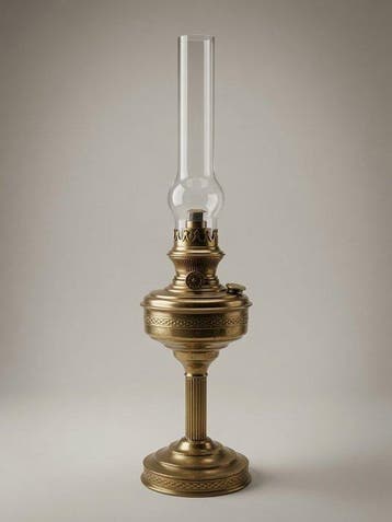 Lampreur & Bernard - Petroleumlamp - Messing