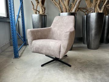 Veiling - Fauteuil Arsenie (2 stuks) -Draaibaar- Velours- Be, Nieuw