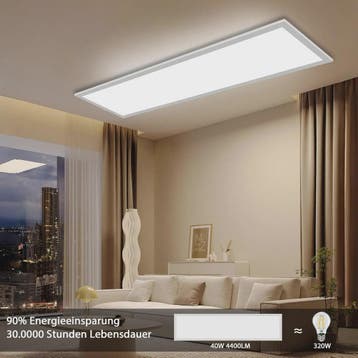 Moderne LED Plafondlamp 40W 4400LM 120x30cm Dimbare Paneella, Verzenden, Nieuw
