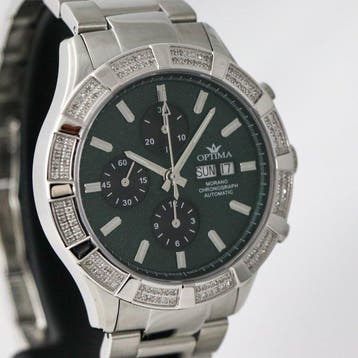 Optima - MORANO Diamond Valjoux automatic - OSA464-SS-D-12 -, Nieuw