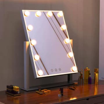 Hollywood LED Make-up Spiegel – 3 Kleuren en 360° Draaibaar, Huis en Inrichting, Verzenden, Nieuw