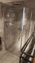Douchecabine 90x90 cm - helder glas/ chroom  - 0030, Doe-het-zelf en Verbouw, Sanitair, Ophalen, Nieuw, Glas, Douche