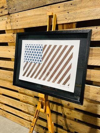 Offset-lithografie, Roy Lichtenstein, Forms in Space, 1, Antiek en Kunst
