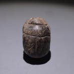 Oud-Egyptisch feldspaat Hartscarab. 2,8 cm lang. Laatste