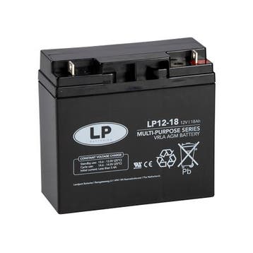 Landport (LP) VRLA-LP accu 12 volt 18.0 ah LP12-18 T3 VDS, Ophalen of Verzenden, Nieuw