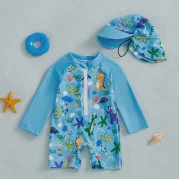 Zwemset Jongens 0-5 Jaar: Rash Guard met Haaienprint en Zonn, Kinderen en Baby's, Verzenden, Nieuw