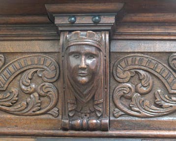 Een eikenhouten kabinet, Holland, 2e kwart 17e eeuw