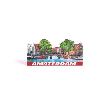 Magneet 2D MDF compilatie brug Amsterdam, Ophalen of Verzenden, Nieuw