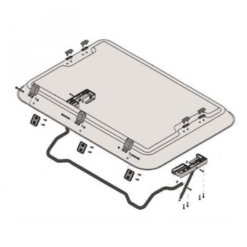 Dometic Heki 2 Afdekkapjes voor Acryl Kap, Caravans en Kamperen, Ophalen of Verzenden, Nieuw
