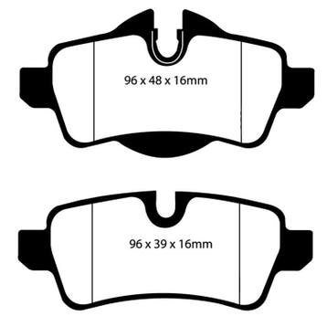 EBC 07-14 Mini Hardtop 1.6 Ultimax2 Rear Brake Pads, Auto-onderdelen, Ophalen of Verzenden, Nieuw