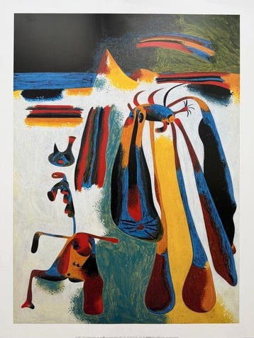 Joan Miro (1893-1983) - Paysan Catalan au Repos, Antiek en Kunst