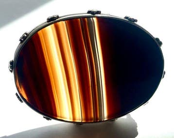 Zilver, Victoriaanse 925 sterlingzilver broche met