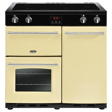 €1999 Belling Farmhouse 90Ei Inductiefornuis Crème, Ophalen of Verzenden, Nieuw