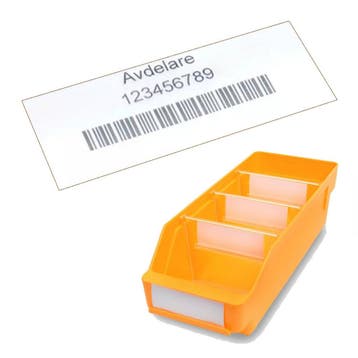 Label Stellingbak STEMO 60x30 mm, Verzenden