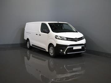 Toyota ProAce Worker 2.0 145 pk L3 Standkachel/ Stoelverw/ C, Gebruikt, Leder en Stof, Wit, Toyota