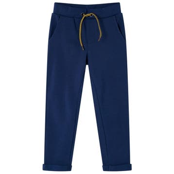 vidaXL Kinderbroek met trekkoord 128 marineblauw, Verzenden, Nieuw
