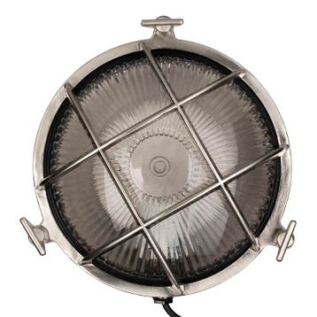 Bailey Scheepslamp Bulkhead Ahoi E27 Alu Nikkel Rond IP64, Ophalen of Verzenden, Nieuw