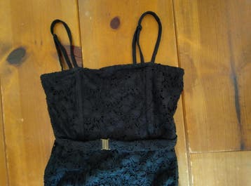 zwart kanten stretchjurkje ONLY maat 34, Kleding | Dames, Jurken, Zwart, Ophalen of Verzenden, Maat 34 (XS) of kleiner, Boven de knie