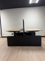 Zit Sta Bureau Met Wang - Duo Werkplek - Kantoorinrichting, Verzenden, In hoogte verstelbaar, Nieuw