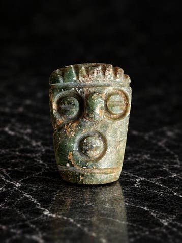 Taíno-cultuur 10e tot 15e eeuw n.Chr. Steen, jadeiet Zemi