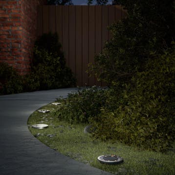 vidaXL Grondlampen 4 st solar met grondpennen warmwit, Zonne-energie, Kunststof, Verzenden, Nieuw