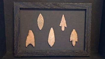 prehistorie vuursteen Pijlpunt - 120 mm (Zonder