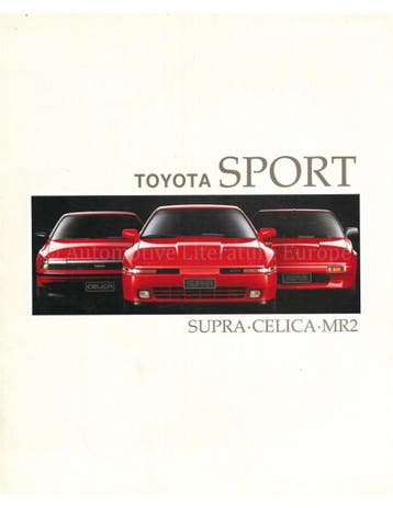 1989 TOYOTA SPORT PROGRAMMA BROCHURE NEDERLANDS, Nieuw, Toyota, Author