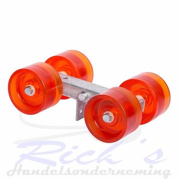Rollenset 4-voud Polyurethaan op kantelblokje 40 mm, Ophalen of Verzenden, Nieuw