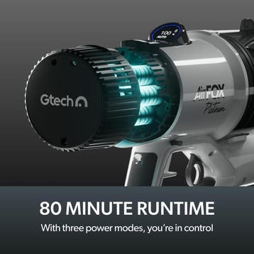 Gtech AirFOX Platinum AF01 Stofzuiger Zilver/Wit – Draadloos, Witgoed en Apparatuur, Stofzuigers, Ophalen of Verzenden, Nieuw