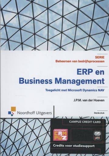 ERP en business management, 9789001820732, Verzenden, Zo goed als nieuw, HBO