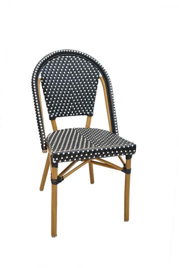 Terras Stoel Cannes (zwart) Vintage/Café, Tuin en Terras, Ophalen, Nieuw
