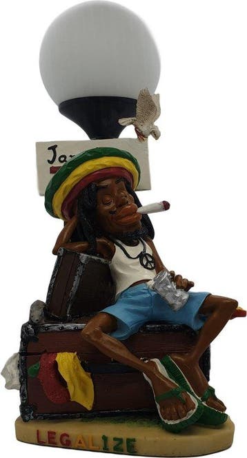 2dekans | Wiet accesoires rastafari bureaulamp – grappige, Ophalen of Verzenden, Zo goed als nieuw