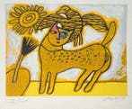 Corneille (1922-2010) - Le chat et loiseau